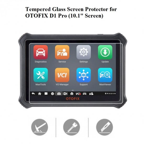 Tempered Glass Screen Protector Cover for OTOFIX D1 PRO Scanner - Click Image to Close